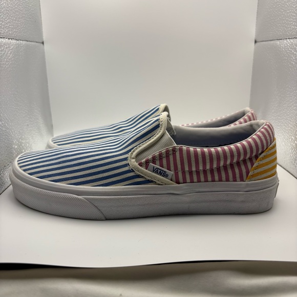 Vans Classic Slip-on Deck Club Mix Stripes 7 sneakers walking casual - Picture 3 of 10